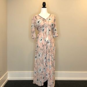 FINAL SALE! Pink Floral Maxi Jaase Dress